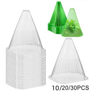 Décorations couvre-cloche de plante réutilisables Protéger les plantes des oiseaux glaçage escargots dommage dommage carré couverture en plastique couverture verte / jardin transparent