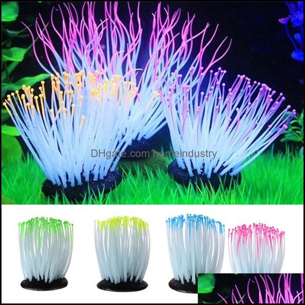 Décorations Simation Lumineux Mer Ane Fish Tank Aquarium Plante Décoration Équipement Accessoires Plantes Artificielles 10 Pcs/Lot Dec276 Dr Dhziv