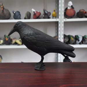 Décorations Simulation noire corbeau corbeau Bird Repeunt Pest Control Pigeonrepellent Jardin Decoration Outdoor Decoracion Accessoires 2023