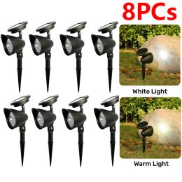 Decoraties Solar Lamp IP65 Buitenlichten LED MOUD GARDENT TUIN LICHT Waterdicht Landschap Spotlights Garden Decoratie