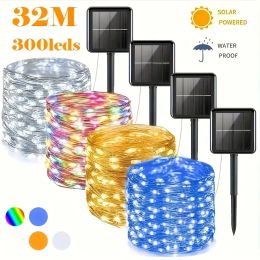 Decoraties Solar String Lights Outdoor Waterdichte Fairy Garland 8modes Solar Lamp Halloween Decorations Lichten Outdoor For Garden Christmas