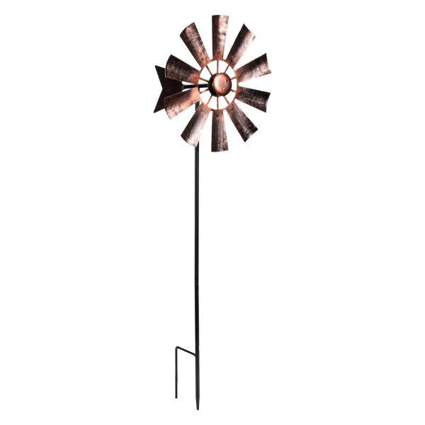 Décorations moulin à vent vent jardin cour décor moulinet décoratif en métal moulinets piquet ferme moderne piquets crochet pelouse rotatif fer floral