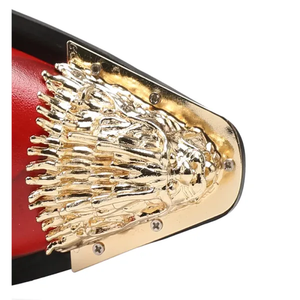 Décorations avec boutons en or en fer Lion Loong Accessoires Chaussures Golden Enceinte de la tête de fer ACCESSOIRES RIVET FOLANTER METAL CAP CAP