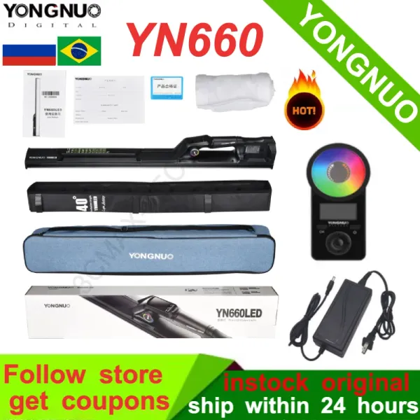 Décorations yongnuo yn660 LED Handheld LED Video Light tactile Réglage Bicolor 20009900k