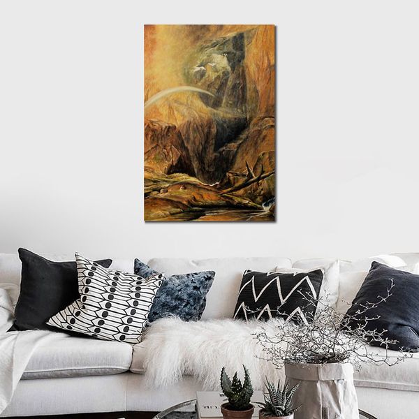 Art décoratif Le Pont des Diables Saint Godard Joseph William Turner Toile Peinture Paysages Maritimes Peint À La Main