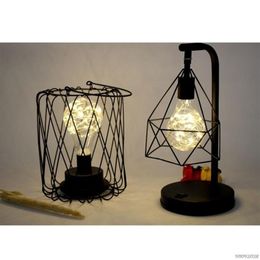 Cadre en cuivre décoratif lumière européenne rétro romantique lustre lampes chambre Table bureau fer nuit A1 21 Wholes291h