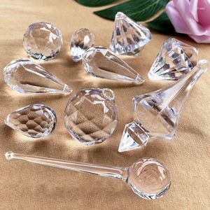 Figurines décoratives 0,5 kg différents styles de pendentifs en diamant en acrylique bricolage rideau rideaux de cristal perles de mariage accessoires d'éclairage décorations