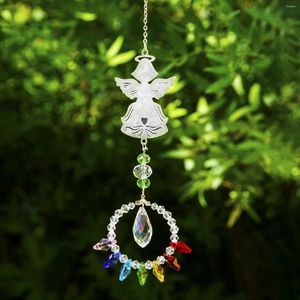 Figurines décoratives 1 pc artificiel cristal ange arbre de vie Sun Catcher Stars Moon Home Pieces suspendues super pour la fenêtre CHAMBRE GARDIN