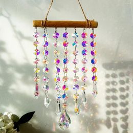 Decoratieve beeldjes 1 PC Hanging Crystal Prism Sun Catcher gebrandschilderde glazen windkruip hanger geschikt voor binnenhuizen in de huizentuin voor buiten