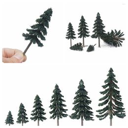 Figurines décoratives 10/20/30 pièces 5-15 cm cèdre vert paysage paysage modèle arbres pour voie ferrée construction disposition accessoire