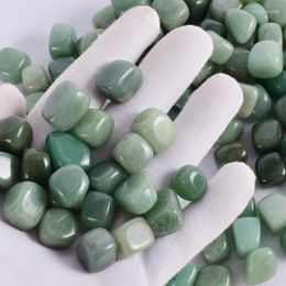 Decoratieve beeldjes 10 PCS Green Aventurine Tuimelte Stone Natural Mineral onregelmatige polijstenstraal voor Chakra Garden Home Decoratie