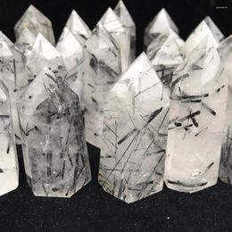 Figurines décoratives 1000g Natural Tourmaline Obelisk Quartz Crystal Wand Point guérison Miner Stones