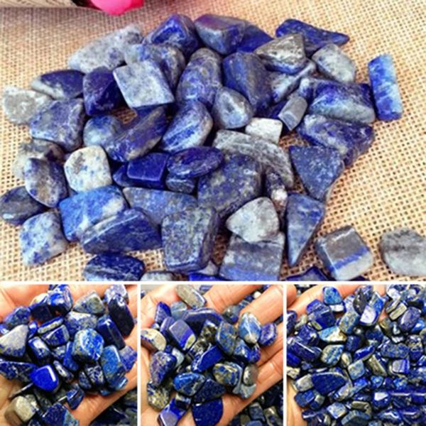 Figurines décoratives 100g en vrac en vrac Crystal naturel lapis lazuli Stone Rock Quartz Rough Minerals Spécimen Gemstone Reiki Chakra décor