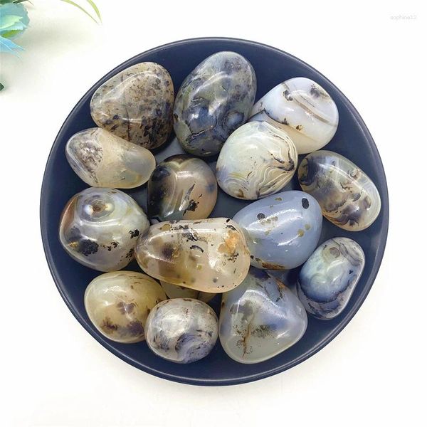 Figurines décoratives 100g Bull naturel Agate Agate Stone Polished Gemstone Supplies for Wicca Reiki et Energy Crystal Healing Home Decor