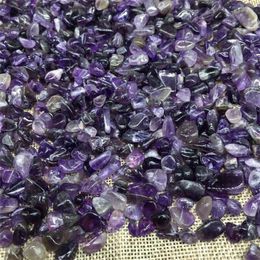 Figurines décoratives 100g Natural Mini Amethyst Point Quartz Crystal Stone Rock CHIPS LUCKE