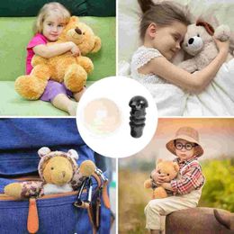 Figurines décoratives 100pcs Eyes en plastique et joint 5 mm Sécurité pour les jouets ours fabrication de marionnettes