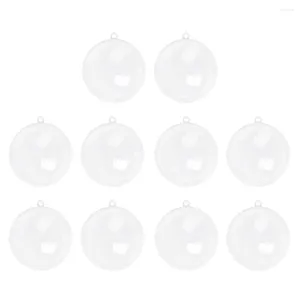 Decoratieve beeldjes 10 cm/8 cm/6 cm vulbare kerstballen doorzichtige plastic ornamenten Diy Crafts hangende bollen