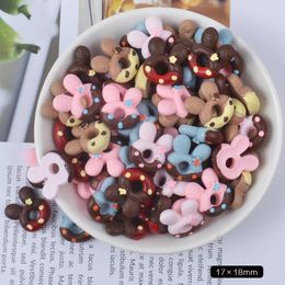 Decoratieve beeldjes 10 stks/set mini candy donut poppen eten doen alsof speelpophouse accessoires miniatuur ambachtelijke decor cake kinderen keuken speelgoed