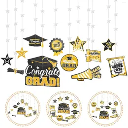 Figurines décoratives 12pcs Graduation Party Decoration Félicitations