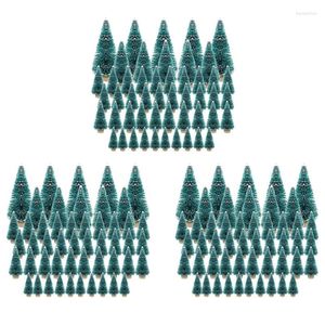 Figurines décoratives 150pcs miniatures arbre de Noël artificiel petit get de neige pin bricolage décoration décoration artisanat