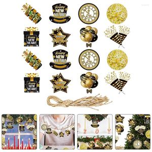 Figurines décoratives 16 Cadeaux PCS 2024 Année Ornements Spring Festival Arbre Lucky Hanging Household Years Decorations Festive Pendant