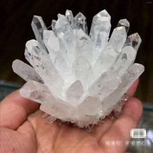 Decoratieve beeldjes 1 kg natuurlijke kristallen Clear Quartz Cluster Freeform Energy Reiki Stones Room Home Office Aquarium Decoratie Accessoires