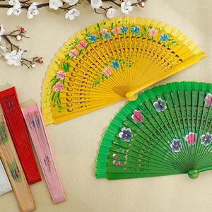 Figurines décoratives 1pc ventilateur pliant creux Doubère Dancing Craft Gift Impression en bois Spanish Party Supplies Hand Party for Wedding