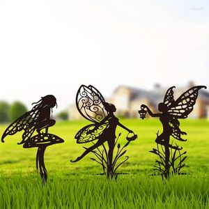 Figurines décoratives 1pc Garden Fairy Allette: un décor extérieur en métal exclusif pour votre terrasse et votre pelouse