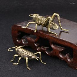 Decoratieve beeldjes 1 van de messing Cricket Miniatuurtafel Decoraties Vintage dierenbeelden Home Decor.