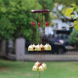 Decoratieve Beeldjes 1PCS 10 Bells Koperen Windgong Opknoping Feng Shui Outdoor Living Windchimes Tuin Home Decoratie