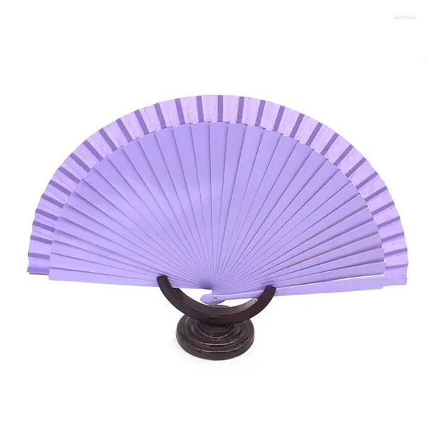 Figurines décoratives 1pcs style chinois pliant bambou sculpté ventilateur de main creux décor de mariage en bois de santal