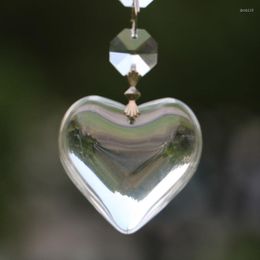 Decoratieve beeldjes 1 stks helder kristalglas chakra hart zonnecatcher hanger raam hangend ornament liefde relatie Ann