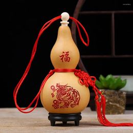 Decoratieve beeldjes 1 stks handgemaakte yin yang Breng rijkdom en geluk po rekwisieten met kwastje huisdecor huiswarming cadeau kalebasjes hangen