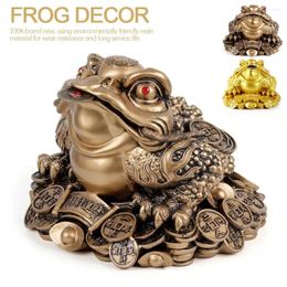 Figurines décoratives en résine, Design 2024, bureau de Fortune chinois, grenouille artisanale, ornement Feng Shui, crapaud d'argent