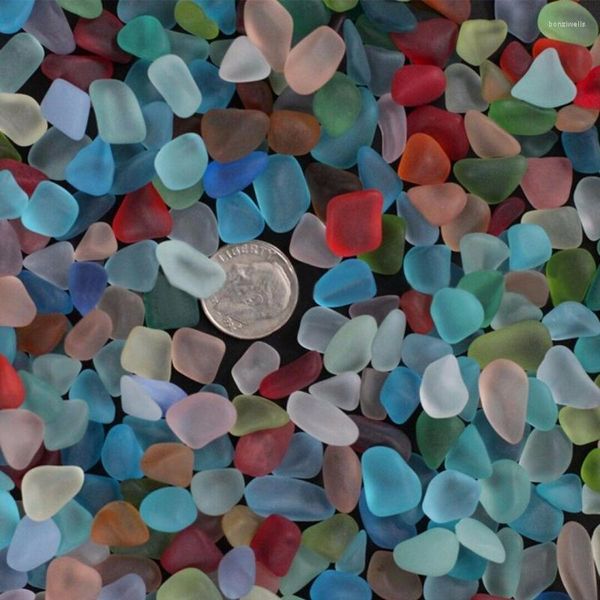 Figurines décoratives en pierre de verre de mer, 20 pièces, 10-16mm, perles d'autriche, entretoise ample pour la fabrication de bijoux, accessoires de bricolage