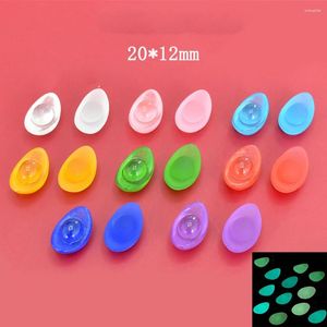 Figurines décoratives 20pcs mixtes mignons mignons lumineux enrichis en or liminais résine cabochons embellissement arcs de cheveux bricolage scrapbooking pour la décoration du téléphone