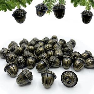 Figurines décoratives 20pcs Jingle Bells de bronze vintage: idéal pour décoration de bricolage festive Christmas Halloween Crafts Colliers pour animaux de compagnie