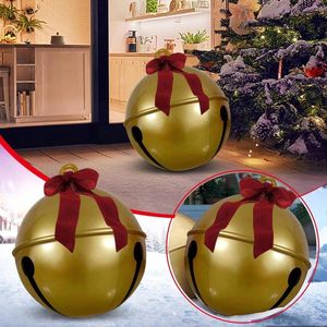 Decoratieve beeldjes 24 inch gigantische kerst PVC opblaasbare bal buiten ornament dochter