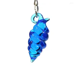Figurines décoratives 2pcs mini conque Clear Charme En verre pendentif mignon ornements d'escargots de mer pour collier de boucles d'oreilles faites à la main