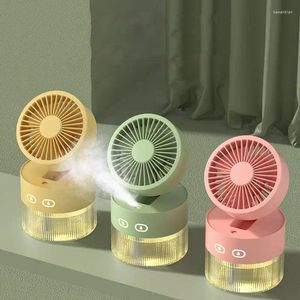 Figuras decorativas de 3 niveles de refrigeración de verano montado en la pared Mini pequeño ventilador de escritorio plegable suministros de ahorro de energía de mano para coche