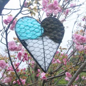 Decoratieve beeldjes 3D Harttuin hanger Home Decor Bird Nesting Art Decoratie gevormd Hummingbird House cadeau