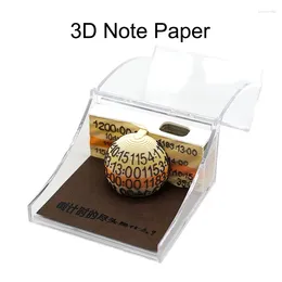 Decoratieve beeldjes 3D driedimensionale notitie Papier hand verscheurde plaknotities Gepersonaliseerde ornamenten Carving Architectural Model