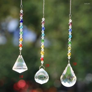 Figurines décoratives 3pcs / lot chakra cristal Suncatcher cristaux cristaux Ball Prism Pendant Rainbow Maker décoration