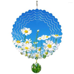 Decoratieve beeldjes 4PCS Sublimatie Wind Spinner Blanco Chime Sculpture Hangend ornament voor werftuindecoratie