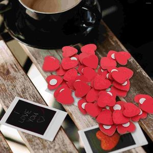 Decoratieve beeldjes 50 PCS Labelstickers Party SEAL DIY Levering Handmatig hart Vormig voor bruiloft Wooden Decor Valentijnsdag Scrapbook