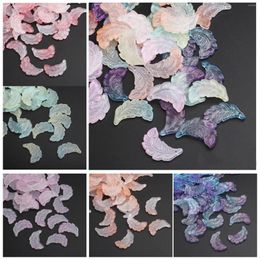 Figurines décoratives 50 pièces étamine de queue de phénix en plastique pierre colorée ornements de bureau bricolage pierres de gravier de pelouse pour pots de fleurs réservoir d'aquarium