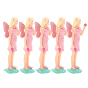 Figurines décoratives 5pcs Music Box Dolls Ballet Decorations Dancers Ornements