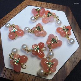 Decoratieve beeldjes 5 stks Natuurlijke Yanyuan Agate Butterfly sieraden Making voor hangende armband oorrel Crystal Healing Stone Diy Accessoires