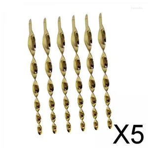 Figurines décoratives 5x6pcs 12 pouces boiteuses Réflexion Spirale Spare effraye accessoire de décoration