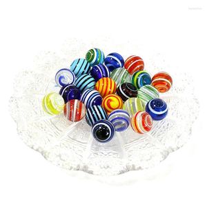 Decoratieve beeldjes 6pcs 16 mm Custom Murano Glass Balls Marbles Fairy Garden Bonsai Decoratie Vaas gevulde pellet kinderen puzzel spel speelgoed